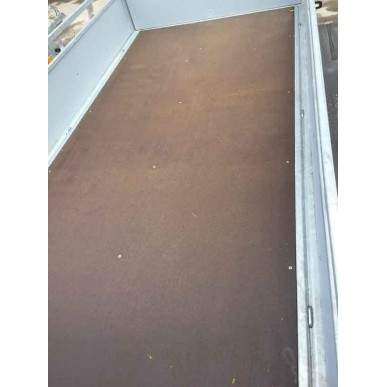 Aanhangwagen alu  2.57x1.32m enkel as