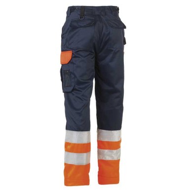 BROEK HIGH VISIBILITY OLYMPUS NAVY/ORANJE