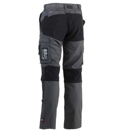 Pantalon Hector anthracite/noir stretch