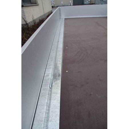 Aanhangwagen plateau alu 2.60x1.54x0.40m dubbel as