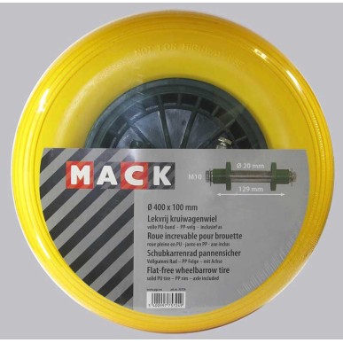 Roue de brouette increvable