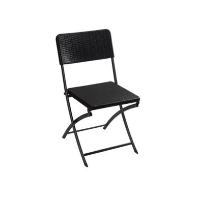 chaise pliante imitation rotin