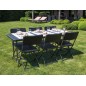 chaise pliante imitation rotin