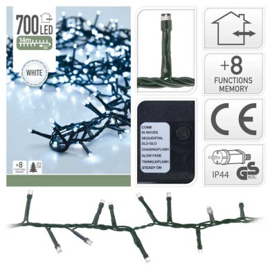 GUIRLANDE LUMINEUSE  MICROCLUSTER 700 LED BLANC FROID