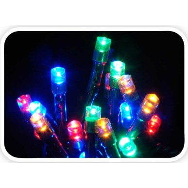 KERSTVERLICHTING 180 LED MULTICOLOR MET CONTROLLER 8 FUNCTIES