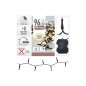 Kerstverlichting 96 LED warm wit met controller 8 functies  3 x AA