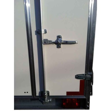 Aanhangwagen gesloten geremd 2.57x1.31x1.50m  enkel as 1350kg