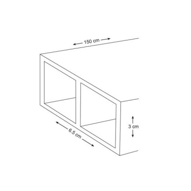 Metserslat 1.50 m aluminium
