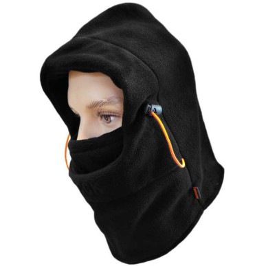 Muts - nekwarmer fleece Jani zwart HEROCK