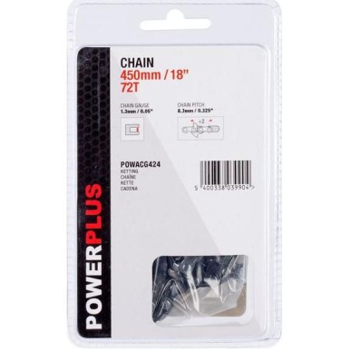 Chaine 450 mm POWACG424 pour tronçonneuse Powerplus