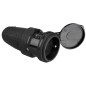 Fiche femelle IP44  noir