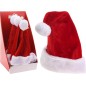 Bonnet de noël en peluche rouge 40 cm Bonnet de noël en peluche rouge 40 cm