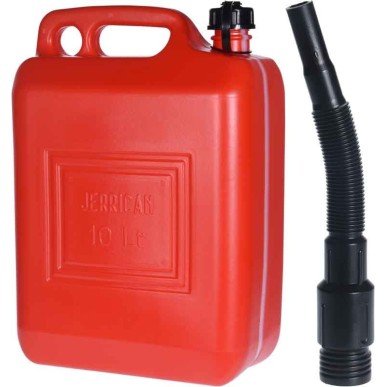 Jerrycan pvc rood 10 liter