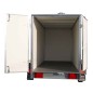 Aanhangwagen gesloten geremd 2.57x1.31x1.50m dubbel as 2700kg