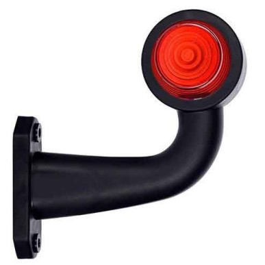 Feu latéral droite led 150mm blanc/rouge
