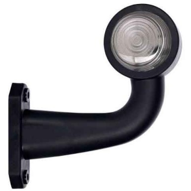 Feu latéral gauche led 150mm blanc/rouge