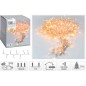 Kerstverlichting microcluster 1000 LED warm wit met transparante draad