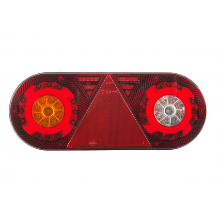 Feu arrière LED STELLA gauche avec triangle 363 x 143 mm