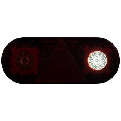 Feu arrière LED STELLA gauche avec triangle 363 x 143 mm