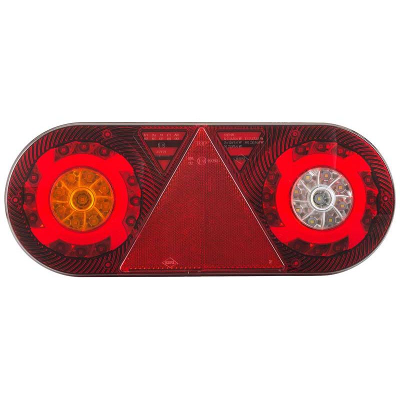Feu arrière LED STELLA gauche avec triangle 363 x 143 mm