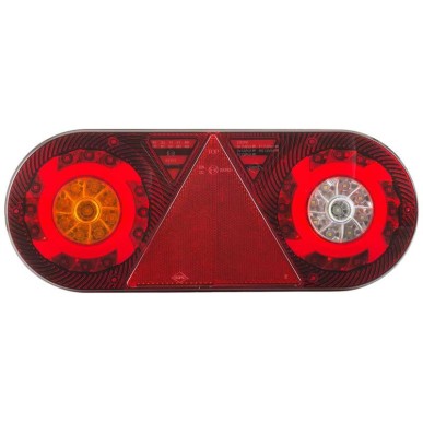 Feu arrière LED STELLA gauche avec triangle 363 x 143 mm