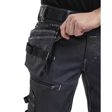 pantalon de travail Blåkläder 199011418999 en denim stretch Cordura
