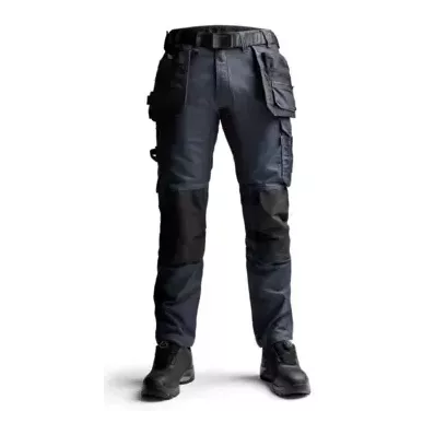 Pantalon de travail Blåkläder 1750 Stretch en navy/noir – robuste et confortable avec poches à outils.