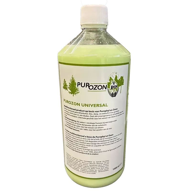 Purozon Ontvlekker & Luchtverfrisser – 1 Liter – Geconcentreerde Allesreiniger Purozon Ontvlekker & Luchtverfrisser – 1 Liter – Geconcentreerde Allesreiniger